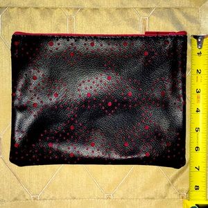 Cole Haan clutch / cosmetics bag w/ cutouts